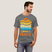 Bowmans Beach Florida - Waves Graphic T-shirt (Voorkant volledig)