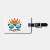 Bowman's Beach Florida zonnebril Bagagelabel (Voorkant horizontaal)