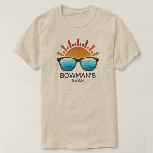 Bowman's Beach Florida Zonnebril T-shirt (Design voorkant)