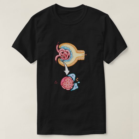 Bowmans capsule Nephron Kidney Glomerulus T-shirt (Design voorkant)