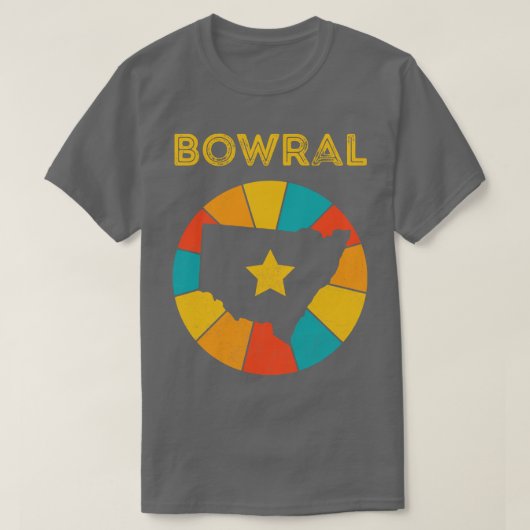 Bowral New South Wales  Verdrietig Souvenir T-shirt (Design voorkant)
