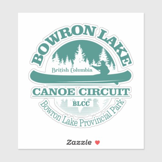 Bowron Lake Canoe Circuit Sticker (Vel)