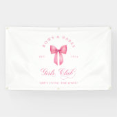 Bows and Babes Girls Club Bruidsfeestje Spandoek (Horizontaal)