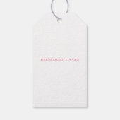 Bows and Babes Girls Club vrijgezellenfeest Cadeaulabel (Achterkant)