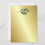 Bows and Bells Kerstuitnodiging Kaart (Achterkant)