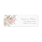 Bows and Wildflowers Return Address Label (Voorkant)