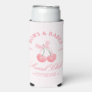 Bows & Babes Coquette Kersen Bachelorette Seltzer Blikjeskoeler