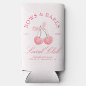 Bows & Babes Coquette Kersen Bachelorette Seltzer Blikjeskoeler (Achterkant)