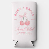 Bows & Babes Coquette Kersen Bachelorette Seltzer Blikjeskoeler (Voorkant)