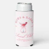 Bows & Babes Coquette Kersen Bachelorette Seltzer Blikjeskoeler (Seltzer Achterkant)