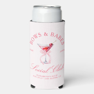 Bows & Babes Coquette Kersen Bachelorette Seltzer Blikjeskoeler