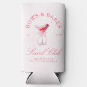 Bows & Babes Coquette Kersen Bachelorette Seltzer Blikjeskoeler (Voorkant)