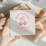 Bows & Babes Coquette Kersen Bachelorette Servet<br><div class="desc">Het "Bows & Babes Coquette Cherries" collectie geeft een lief, speels tintje aan elk feest. De suite beschikt over een kersencocktail met een delicate strik, waardoor een flirterige en leuke esthetiek ontstaat. Met een elegant script en zachte accenten legt dit collectie een vrouwelijke, coquette sfeer vast, ideaal voor een stijlvol...</div>