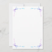 Bows Baby Rainbow Foto Geboorteaankondiging Kaart (Achterkant)