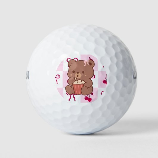 Bows & Bears Golf Balls Golfballen (Voorkant)