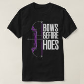 Bows Before Hoes T-shirt (Design voorkant)