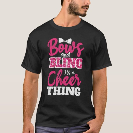 Bows & Bling It s A Cheer Thing Cheerleading Cheer T-shirt (Voorkant)