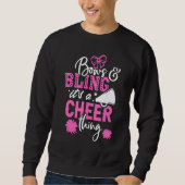 Bows & Bling It's A Cheer Thing Cheerleading Cheer Trui (Voorkant)