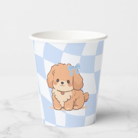 Bows & Bones Paper cups Papieren Bekers (Voorkant)