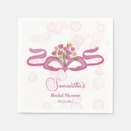 Bows & Bouquets Bloem Bar Bruidsdouche Servet