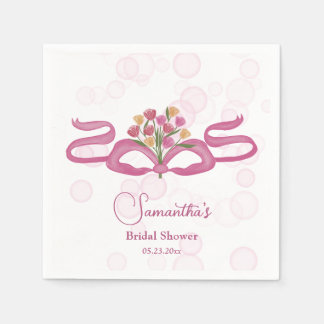 Bows & Bouquets Bloem Bar Bruidsdouche Servet