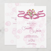 Bows & Bouquets Bloemenbar Bruidsdouche Kaart (Voorkant / Achterkant)