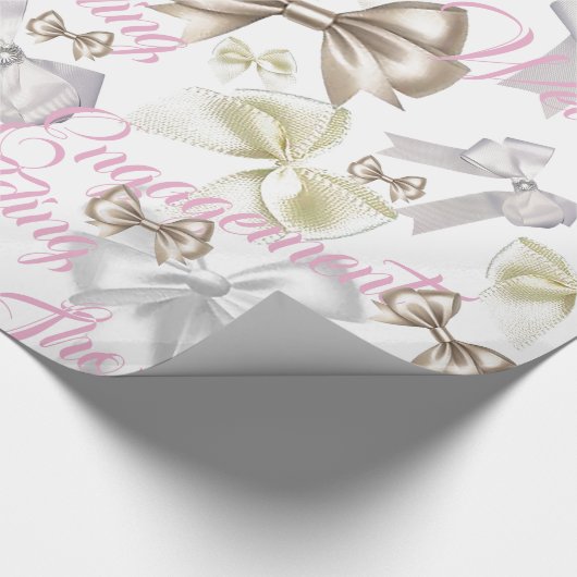 Bows Bows en nog meer bows Weddenschap Cadeaupapier (Hoek)