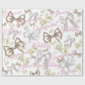 Bows Bows en nog meer bows Weddenschap Cadeaupapier (Vlak)