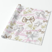 Bows Bows en nog meer bows Weddenschap Cadeaupapier (Uitgerold)