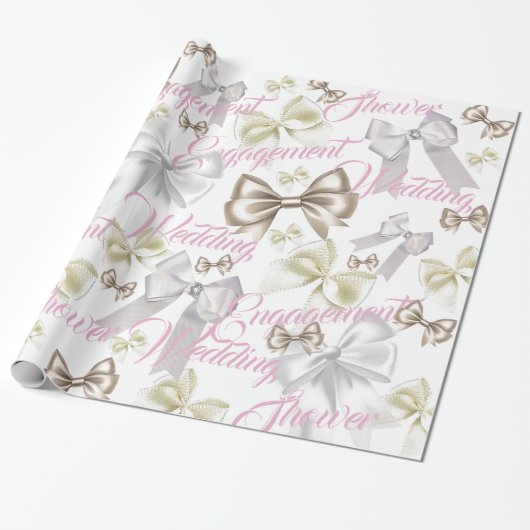Bows Bows en nog meer bows Weddenschap Cadeaupapier (Uitgerold)