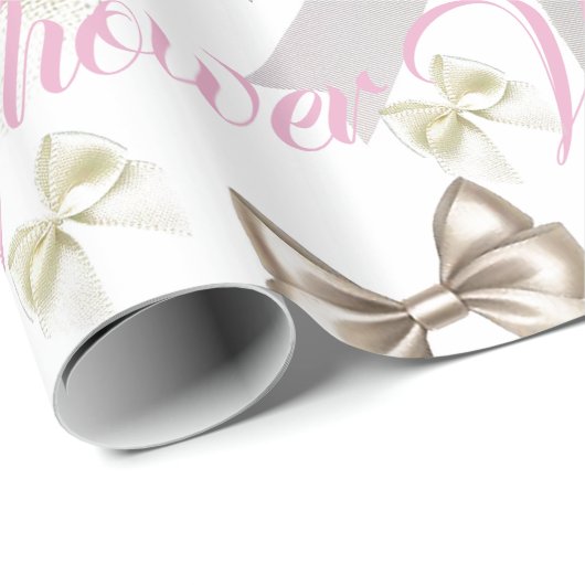 Bows Bows en nog meer bows Weddenschap Cadeaupapier (Rol Hoek)