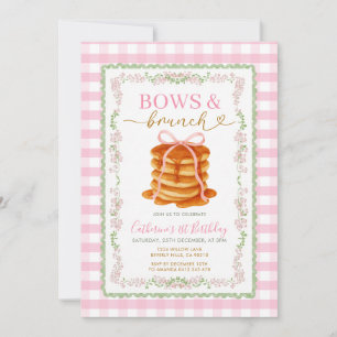Bows & Brunch Pannenkoek Roze Verjaardag Grandmill Kaart