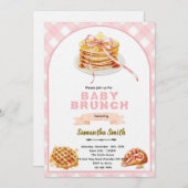 Bows Brunch Party Invitation Kaart (Voorkant / Achterkant)