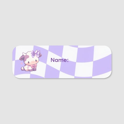 Bows & Bull's Name Tag (Voorkant)