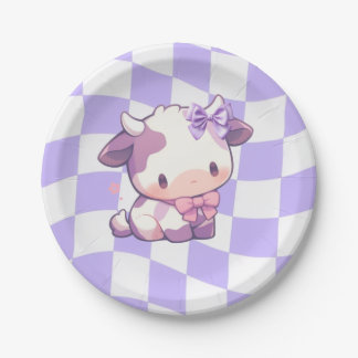 Bows & Bull's Paper Plate Papieren Bordje