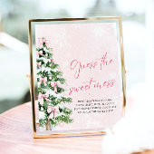 Bows Christmas Baby shower Guess The Sweet Mess be Poster