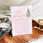 Bows Christmas Baby shower Raad het Baby-eten Kaart