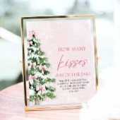 Bows Christmas Guess Hoeveel kussen Baby shower Poster