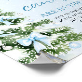 Bows Christmas Guess How Many Candies Baby Shower  Poster (Hoek)