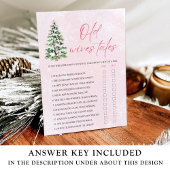 Bows Christmas Old Wives Tales Baby shower Spel Kaart