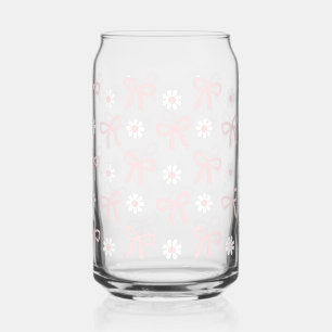 Bows & Daisy's Glas (roze)