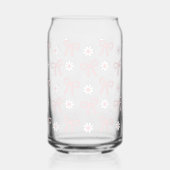 Bows & Daisy's Glass (pink) Blikvorm Glas (Voorkant)