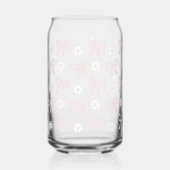 Bows & Daisy's Glass (pink) Blikvorm Glas (Achterkant)