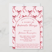 Bows Favoriete Dingen Kerstcadeau Uitwisselingsfee Kaart (Voorkant)