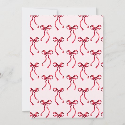 Bows Favoriete Dingen Kerstcadeau Uitwisselingsfee Kaart (Achterkant)