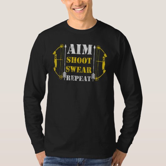 Bows Hunting Shoot Sport Bowman T-shirt (Voorkant)