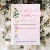 Bows Kerstboom Baby Emoji Pictionary Game Kaart