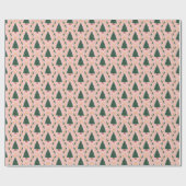 Bows on Christmas Tree Whimsy Wonderland Wrapping  Cadeaupapier (Vlak)