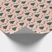 Bows on Christmas Tree Whimsy Wonderland Wrapping  Cadeaupapier (Hoek)