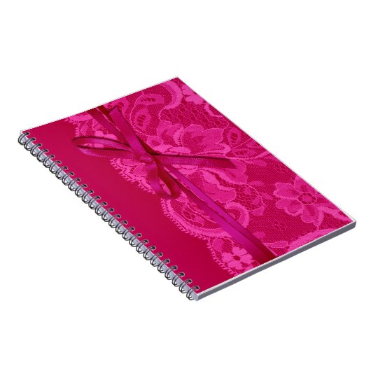 Bows Ribbon & Lace Planner fuschia Notitieboek (Rechterzijde)